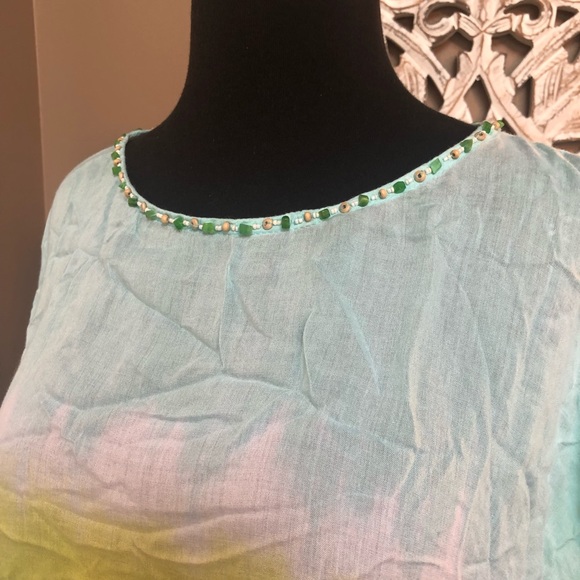 ⭐️ Nomadic Traders Lightweight Ombre Rayon Top - Size LARGE - Picture 8 of 11